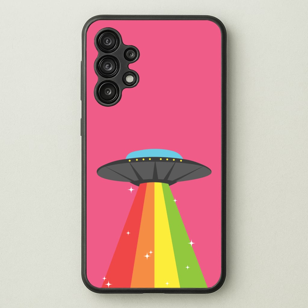 Rainbow Alien Spaceship - Space Phone Case for Galaxy A13