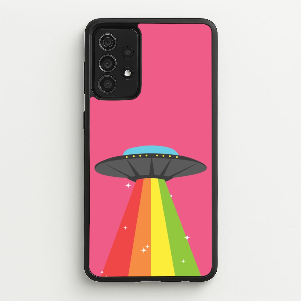 Rainbow Alien Spaceship - Space Phone Case for Galaxy A52 / A52s