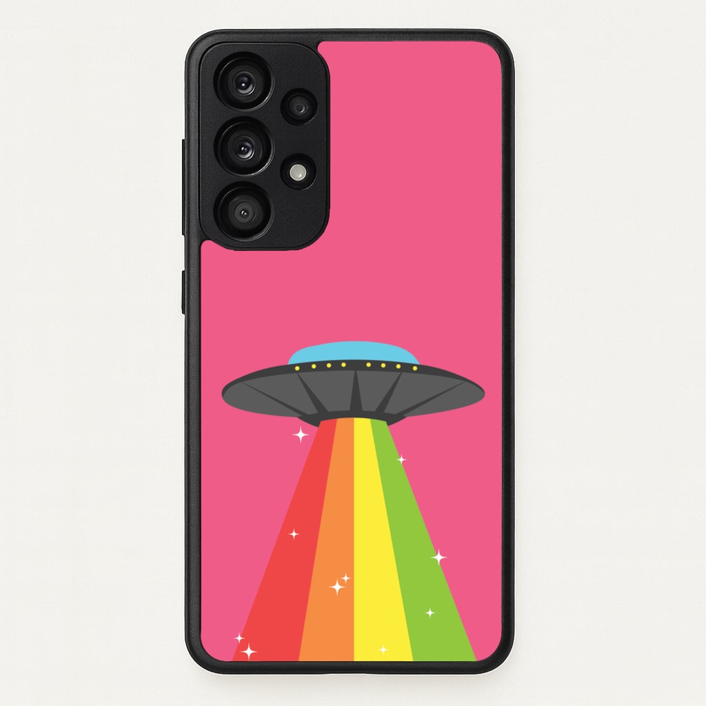 Rainbow Alien Spaceship - Space Phone Case for Galaxy A53
