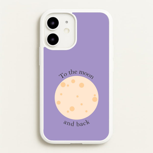 To The Moon And Back - Space Phone Case for iPhone 12 Mini