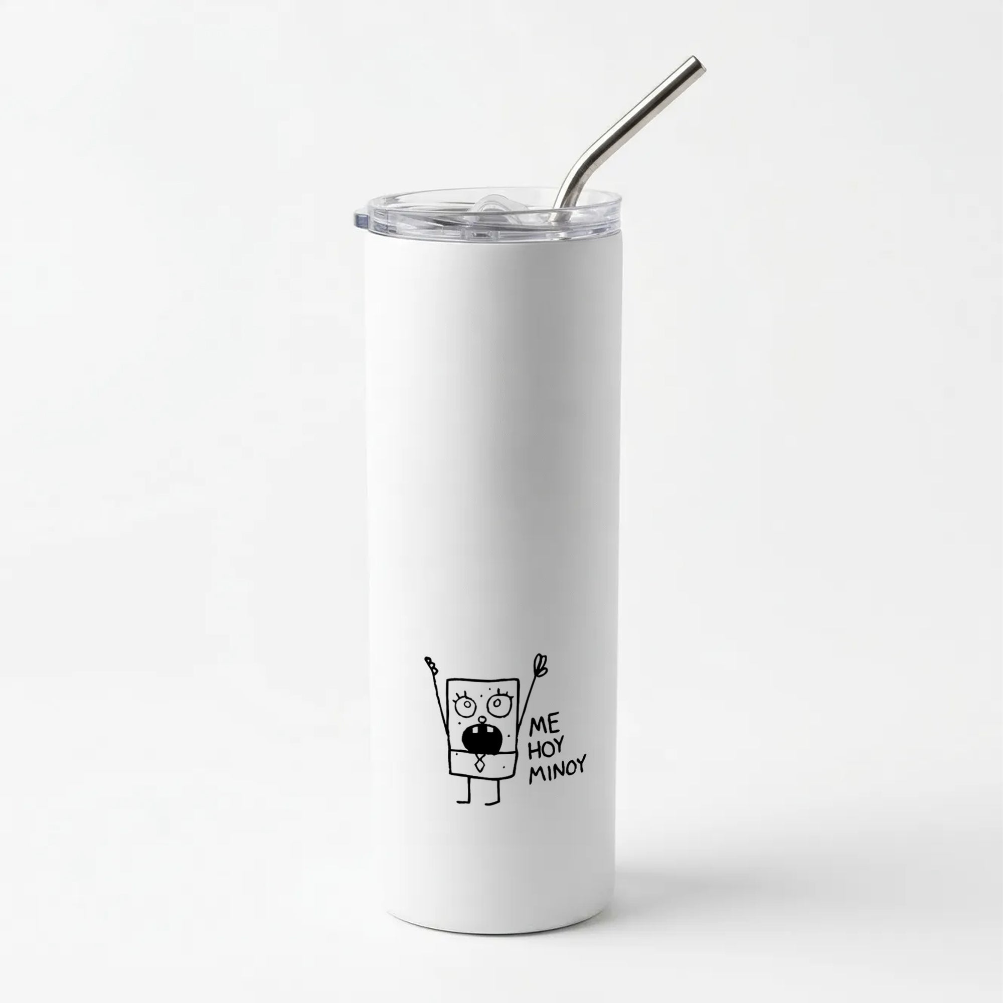 Doodlebob Me Hoy Minoy Skinny Tumbler