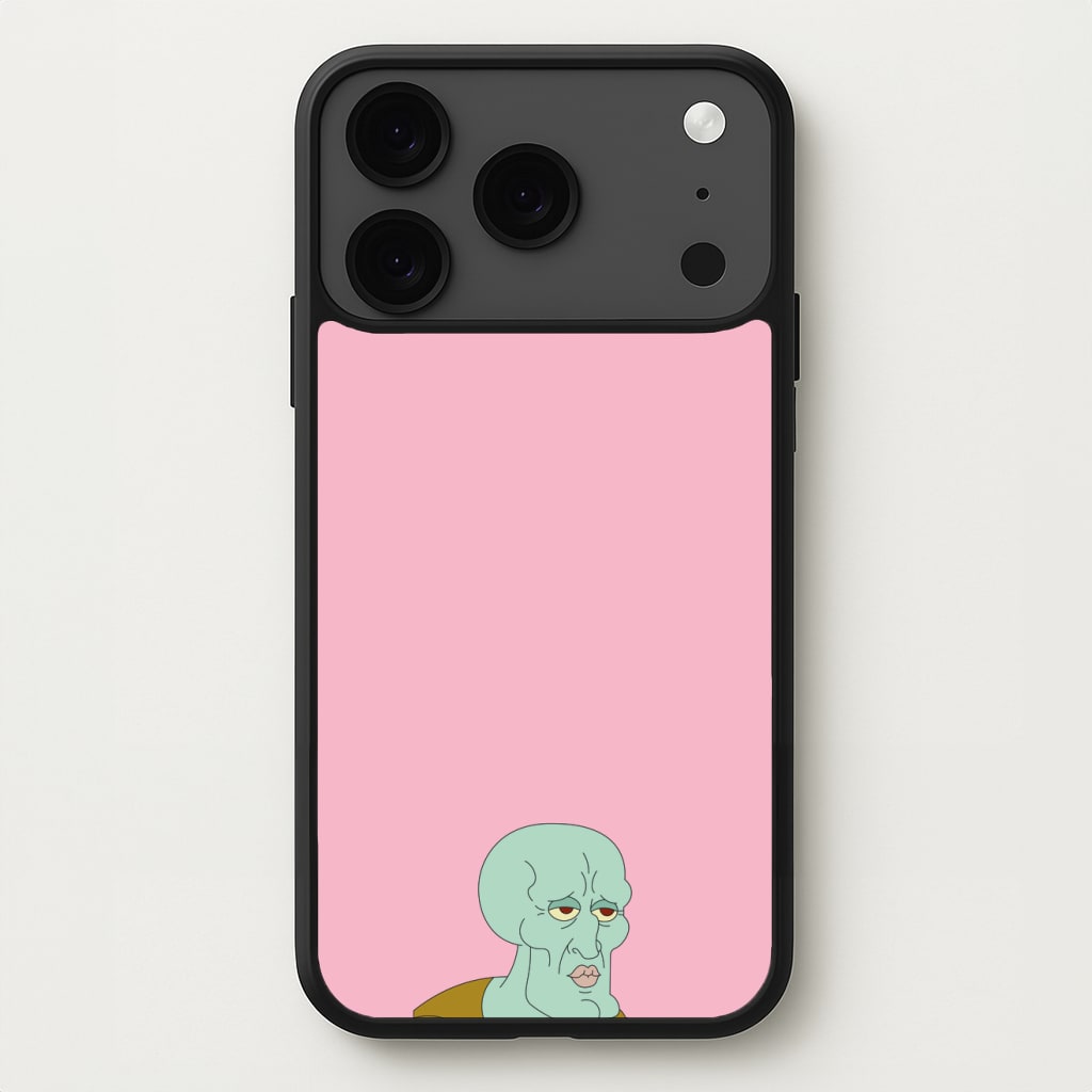 Muscly Squidward Phone Case for iPhone 17 Pro Max