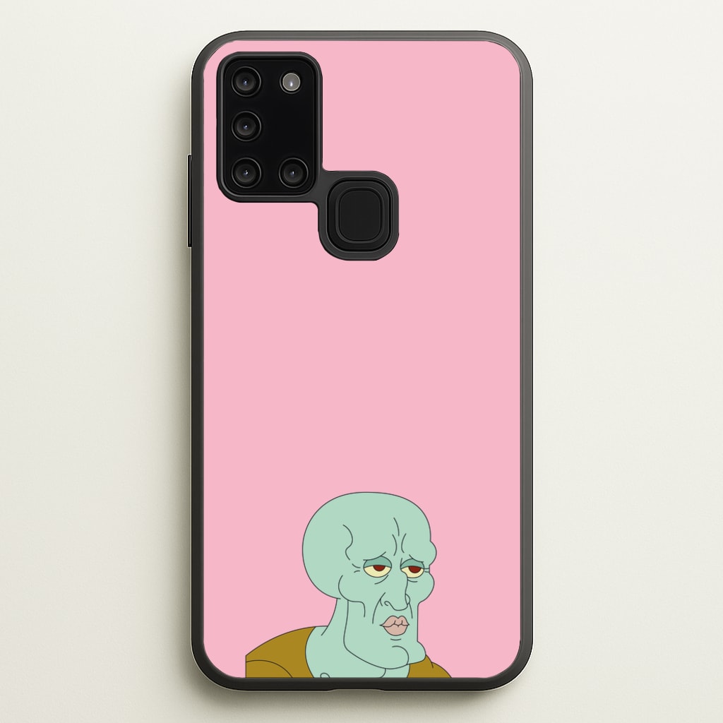 Muscly Squidward - Spongebob Phone Case for Galaxy A21s
