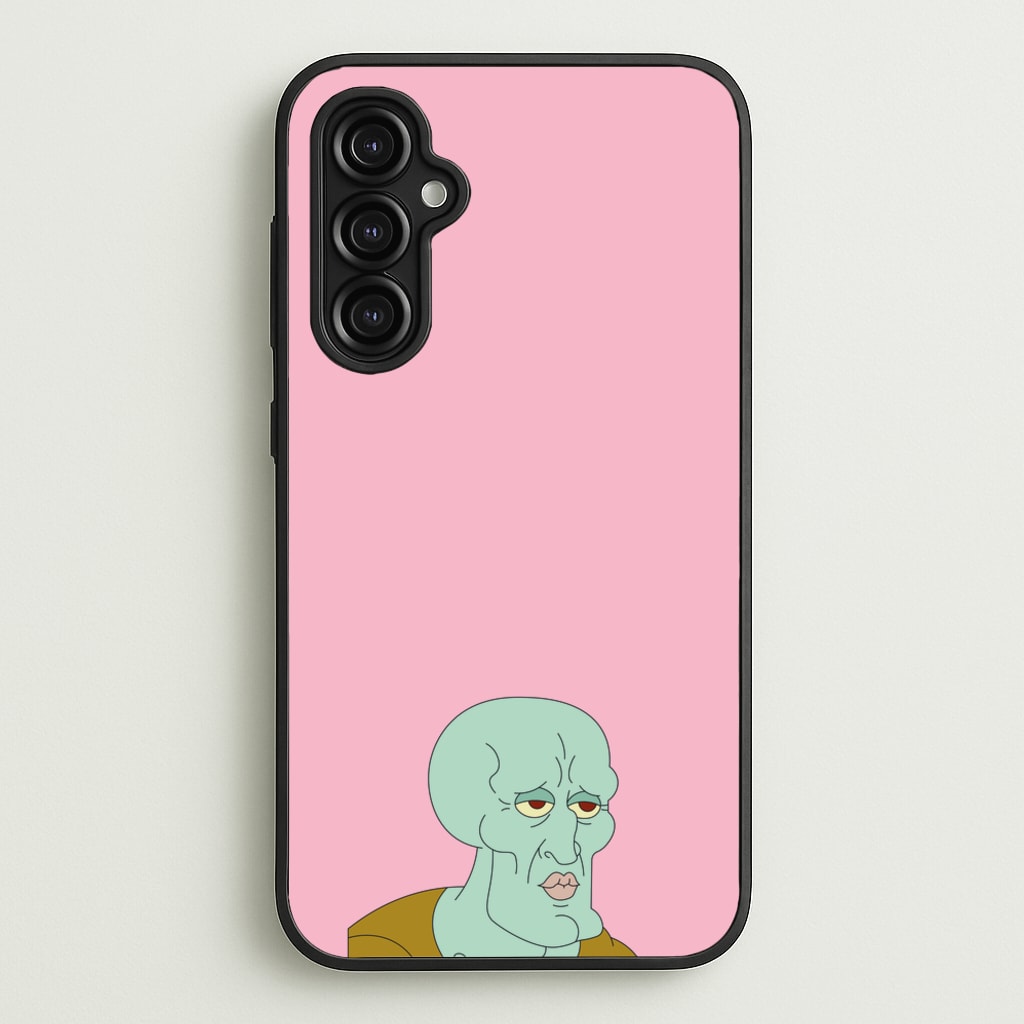Muscly Squidward - Spongebob Phone Case for Galaxy A14
