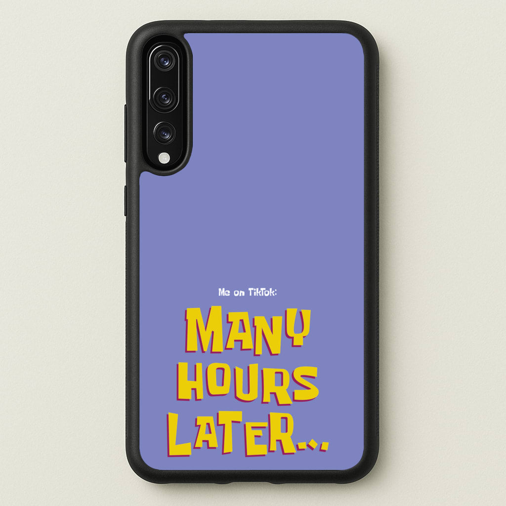 Many Hours Later - Spongebob Phone Case for Huawei P20 Pro