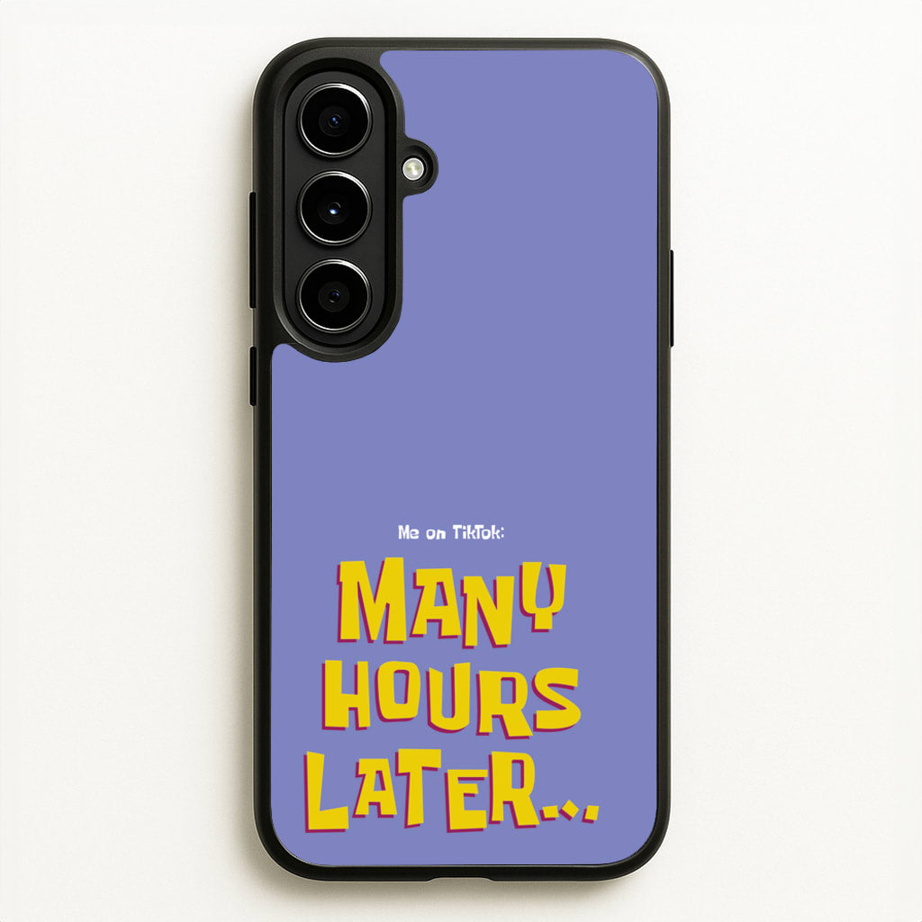 Many Hours Later - Spongebob Phone Case for Galaxy A56