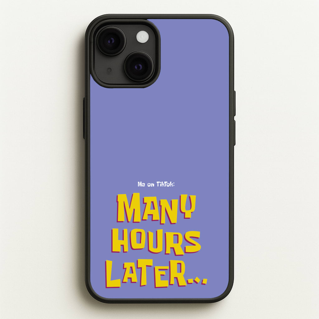 Many Hours Later - Spongebob Phone Case for iPhone 13 Mini