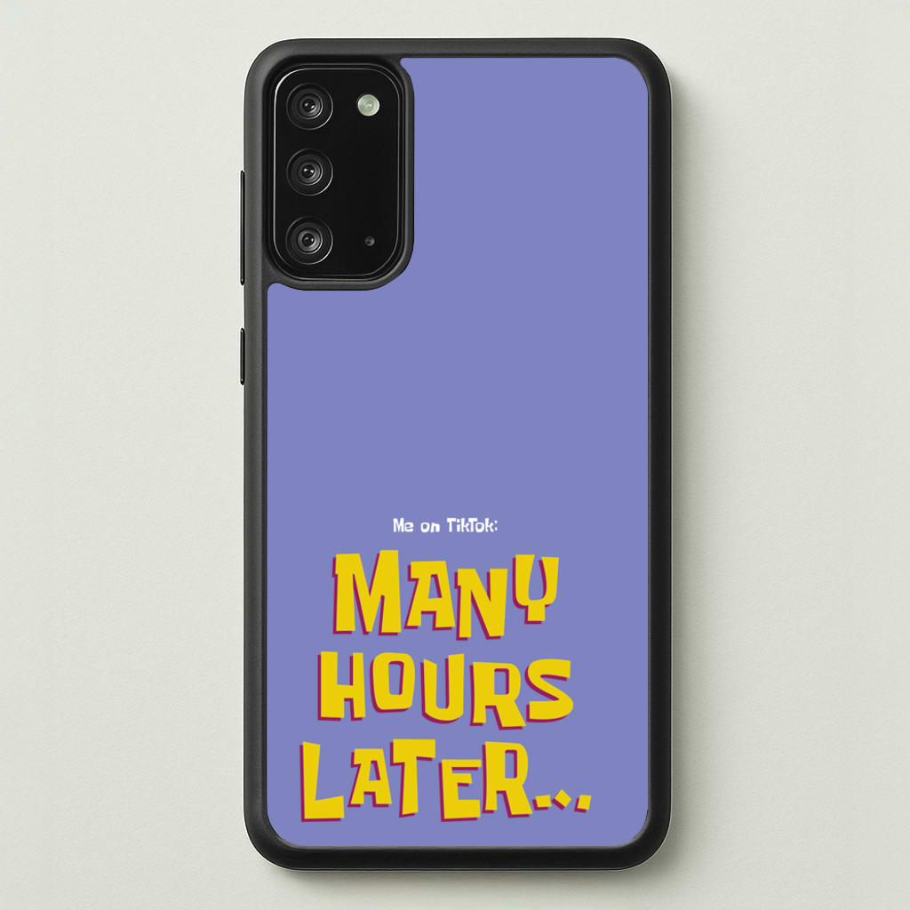 Many Hours Later - Spongebob Phone Case for Galaxy Note 20