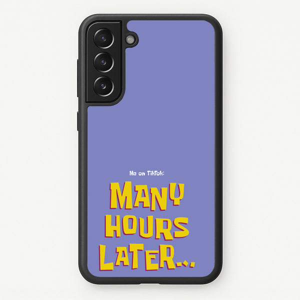 Many Hours Later - Spongebob Phone Case for Galaxy S21FE