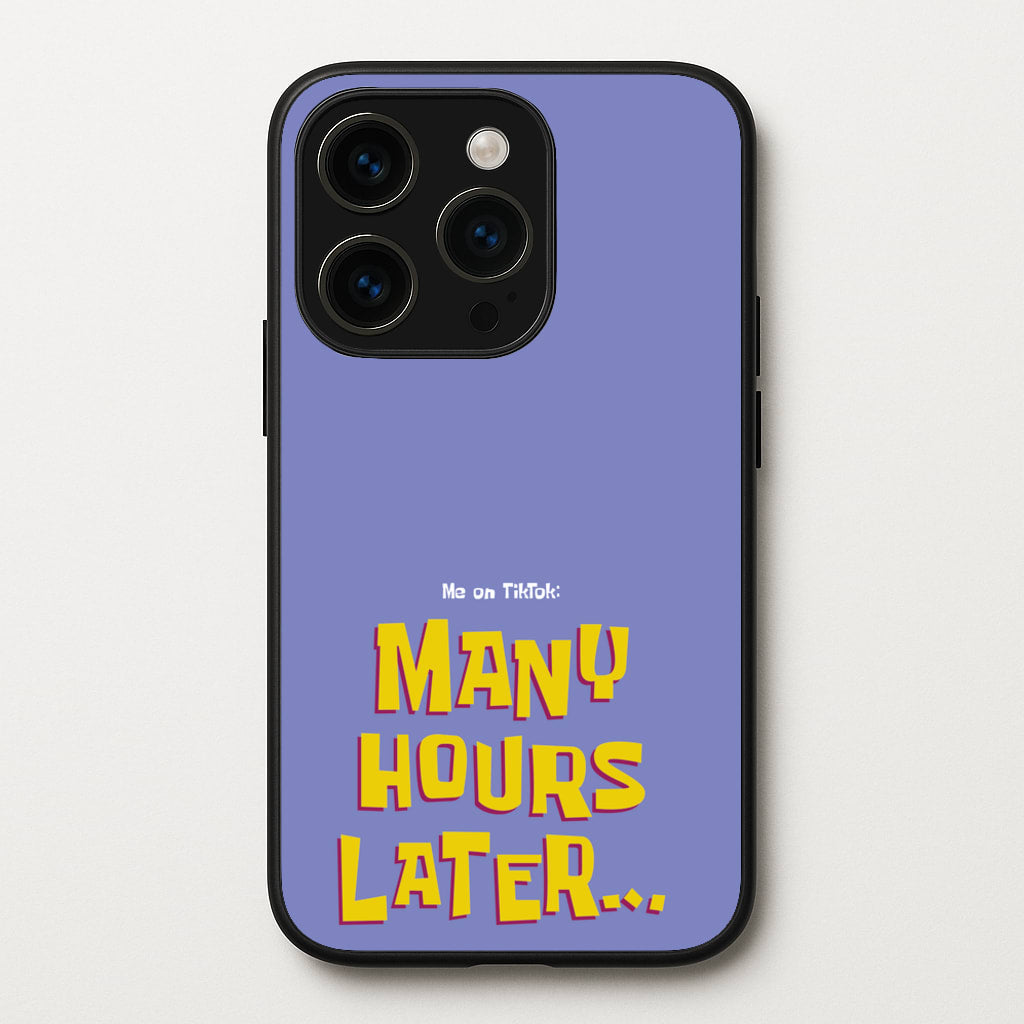 Many Hours Later - Spongebob Phone Case for iPhone 14 Pro
