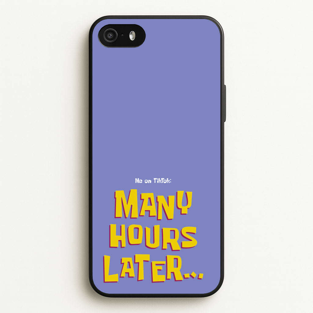 Many Hours Later - Spongebob Phone Case for iPhone 5 / 5s / SE 2016