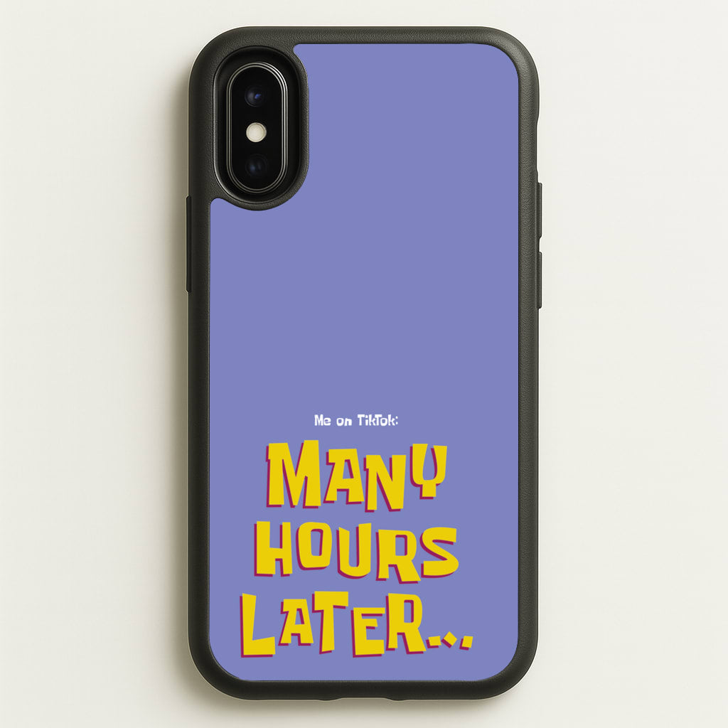 Many Hours Later - Spongebob Phone Case for iPhone X / XS