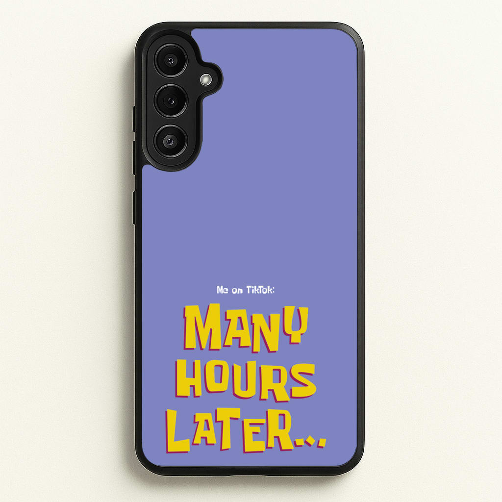 Many Hours Later - Spongebob Phone Case for Galaxy A34