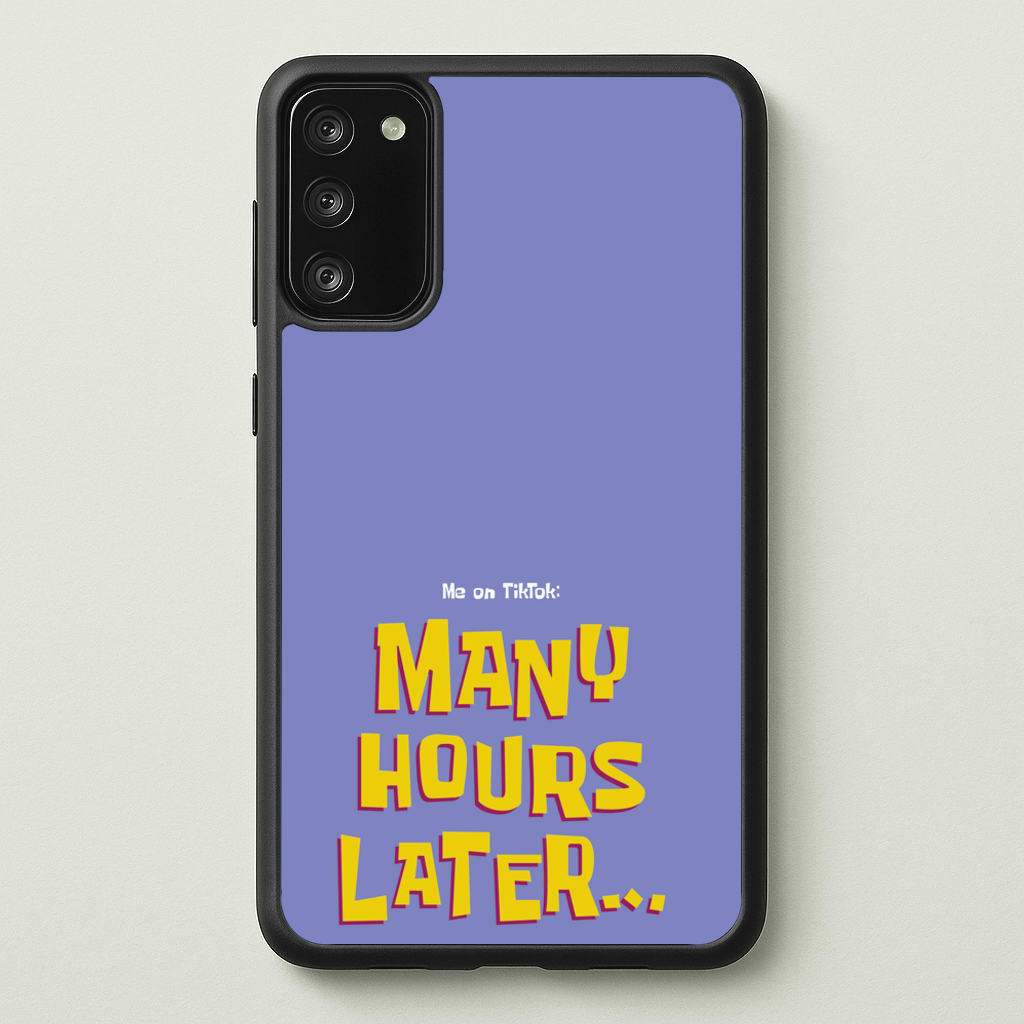 Many Hours Later - Spongebob Phone Case for Galaxy A41