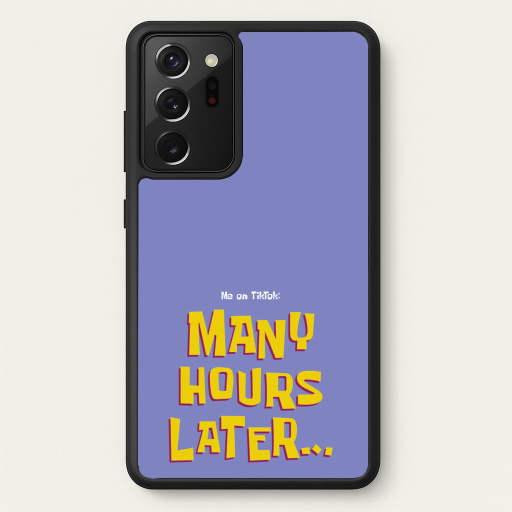 Many Hours Later - Spongebob Phone Case for Galaxy Note 20 Ultra