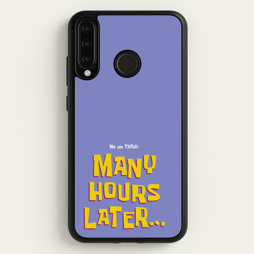 Many Hours Later - Spongebob Phone Case for Huawei P30 Lite
