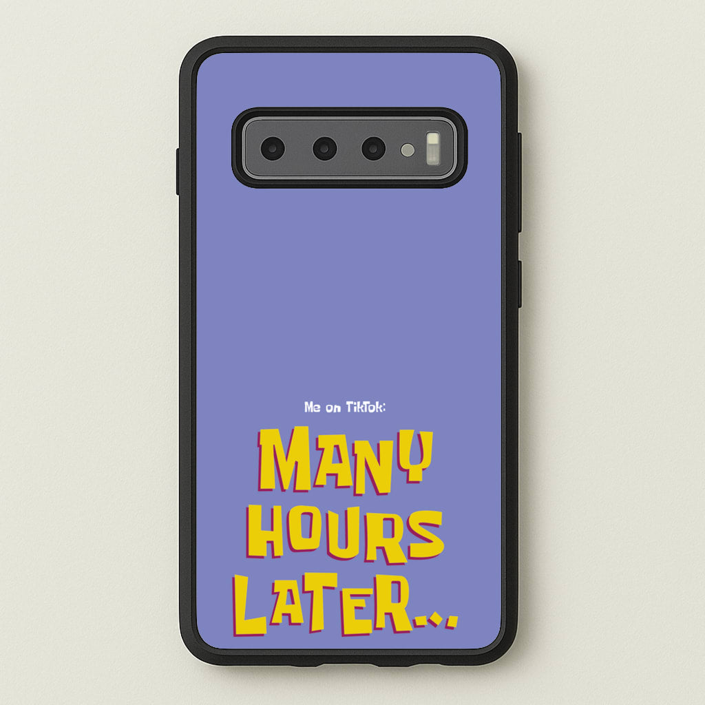 Many Hours Later - Spongebob Phone Case for Galaxy S10