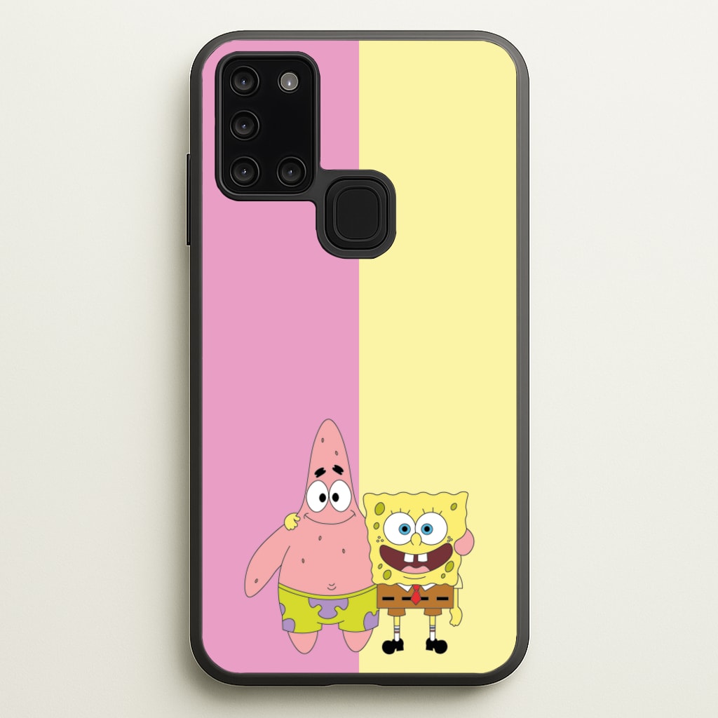 Patrick And Sponge - Spongebob Phone Case for Galaxy A21s