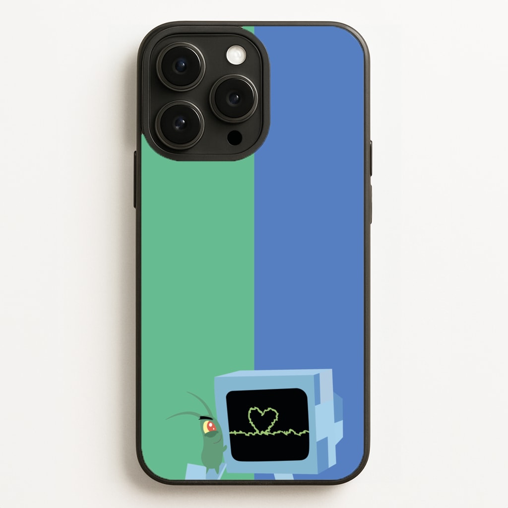 Plankton And Karen - Spongebob Phone Case for iPhone 16 Pro Max