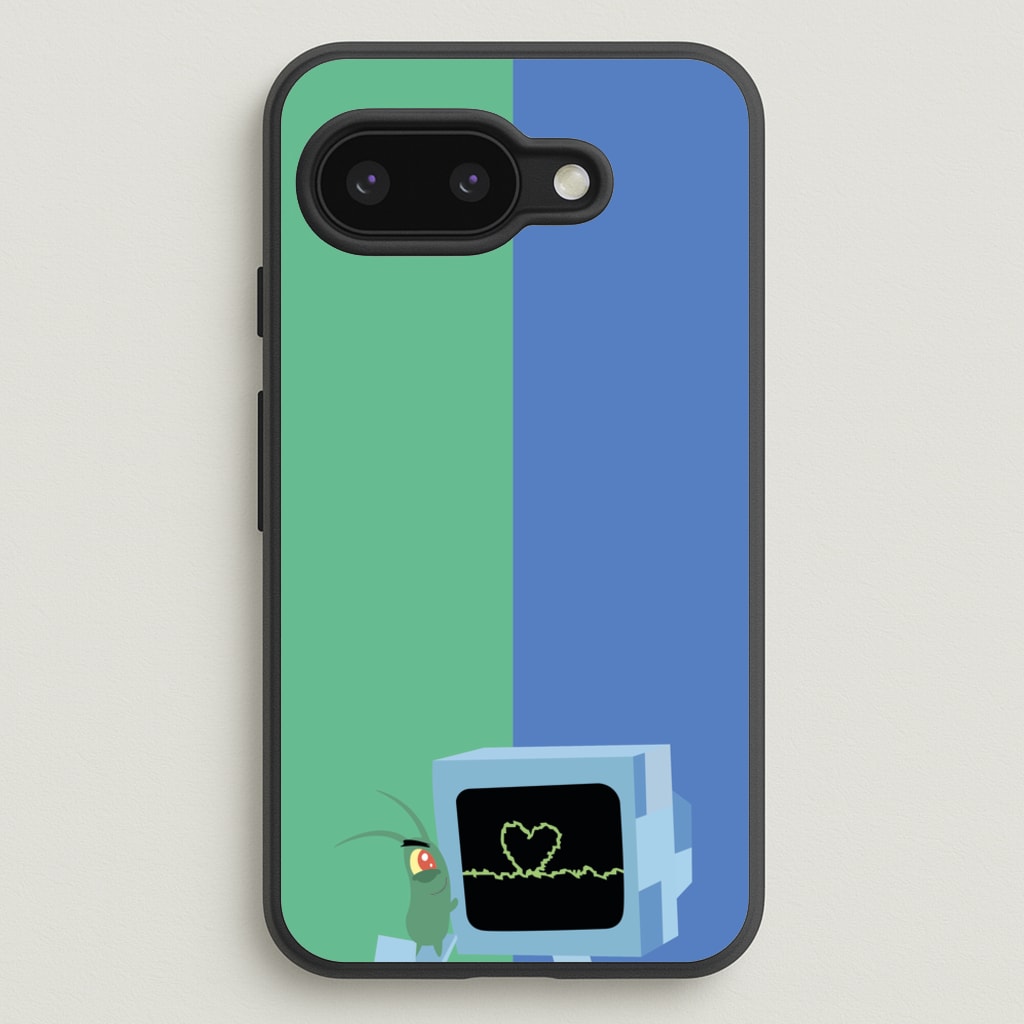 Plankton And Karen - Spongebob Phone Case for Google Pixel 9a