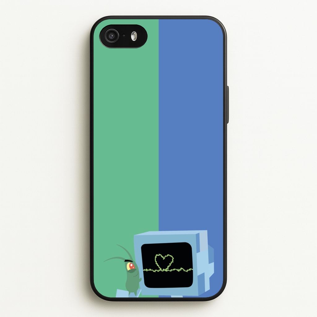 Plankton And Karen - Spongebob Phone Case for iPhone 5 / 5s / SE 2016