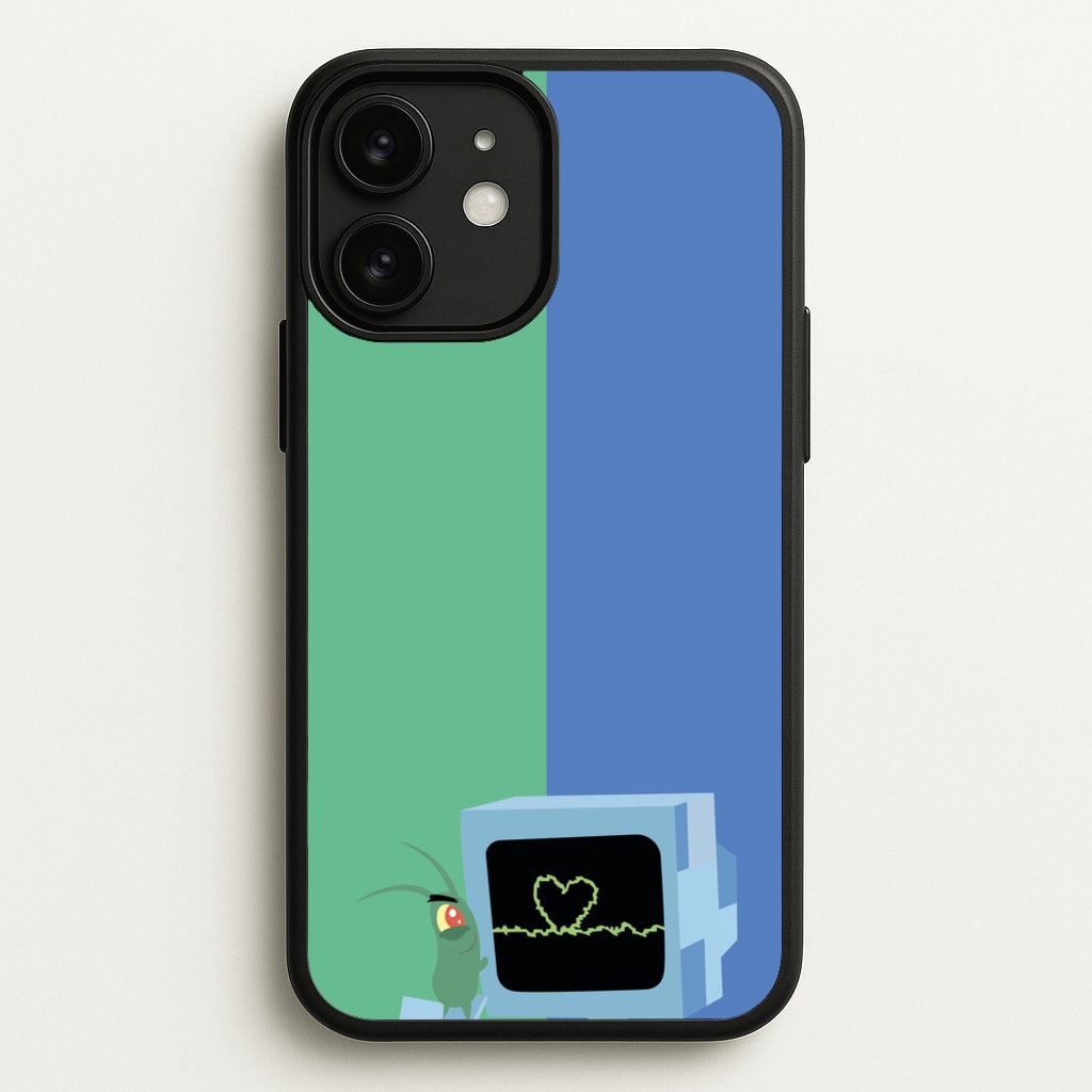 Plankton And Karen - Spongebob Phone Case for iPhone 11