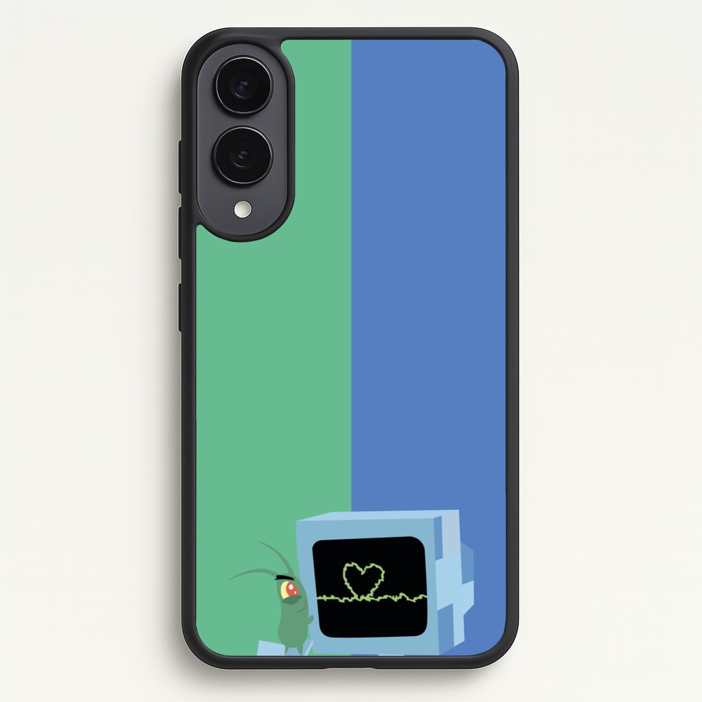 Plankton And Karen - Spongebob Phone Case for Galaxy S25 Edge
