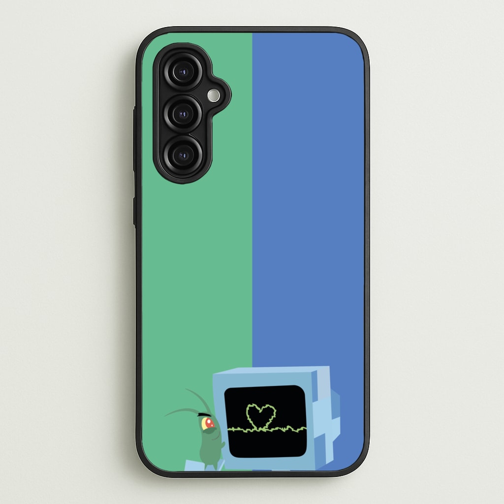 Plankton And Karen - Spongebob Phone Case for Galaxy A14