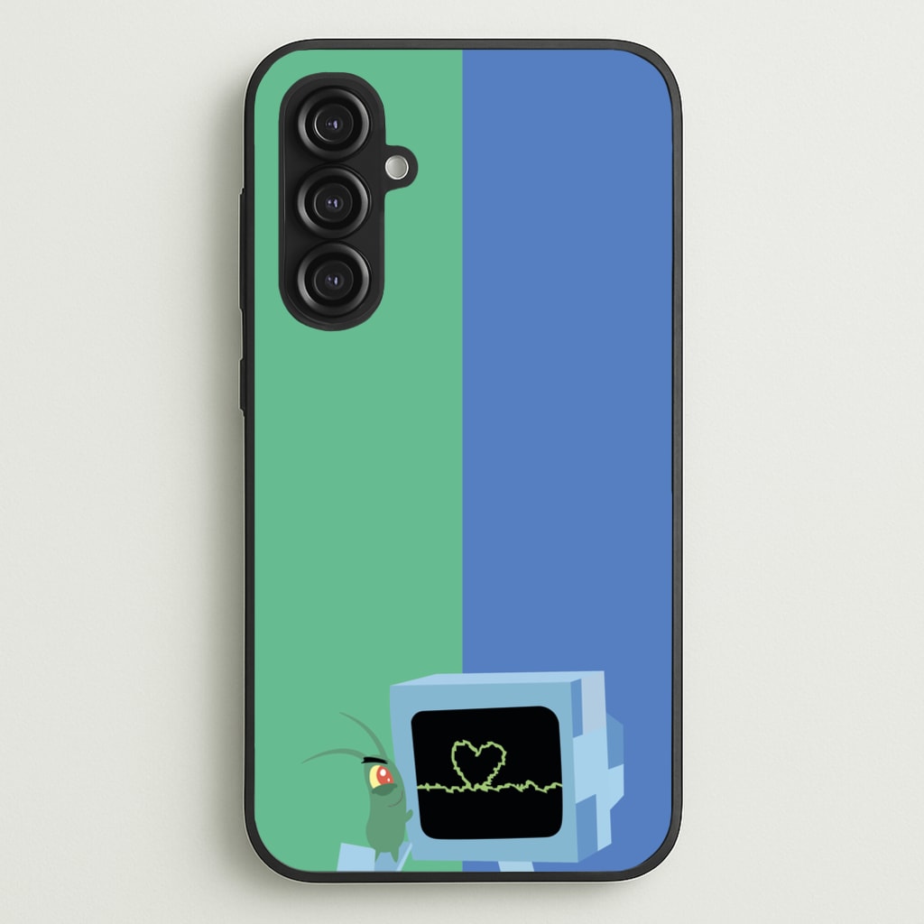 Plankton And Karen - Spongebob Phone Case for Galaxy S23FE