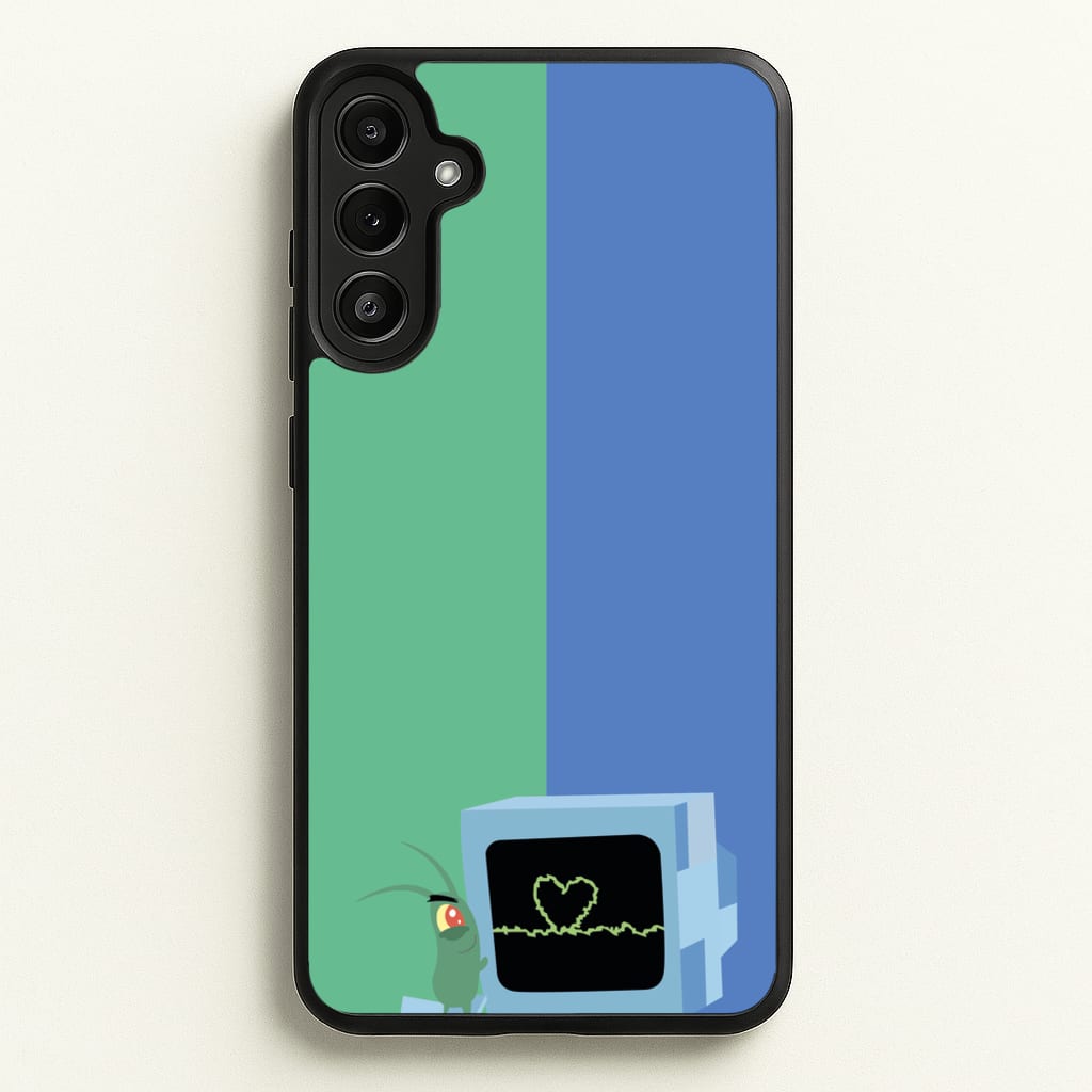 Plankton And Karen - Spongebob Phone Case for Galaxy A34