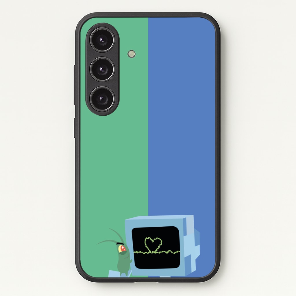 Plankton And Karen - Spongebob Phone Case for Galaxy S24 Plus
