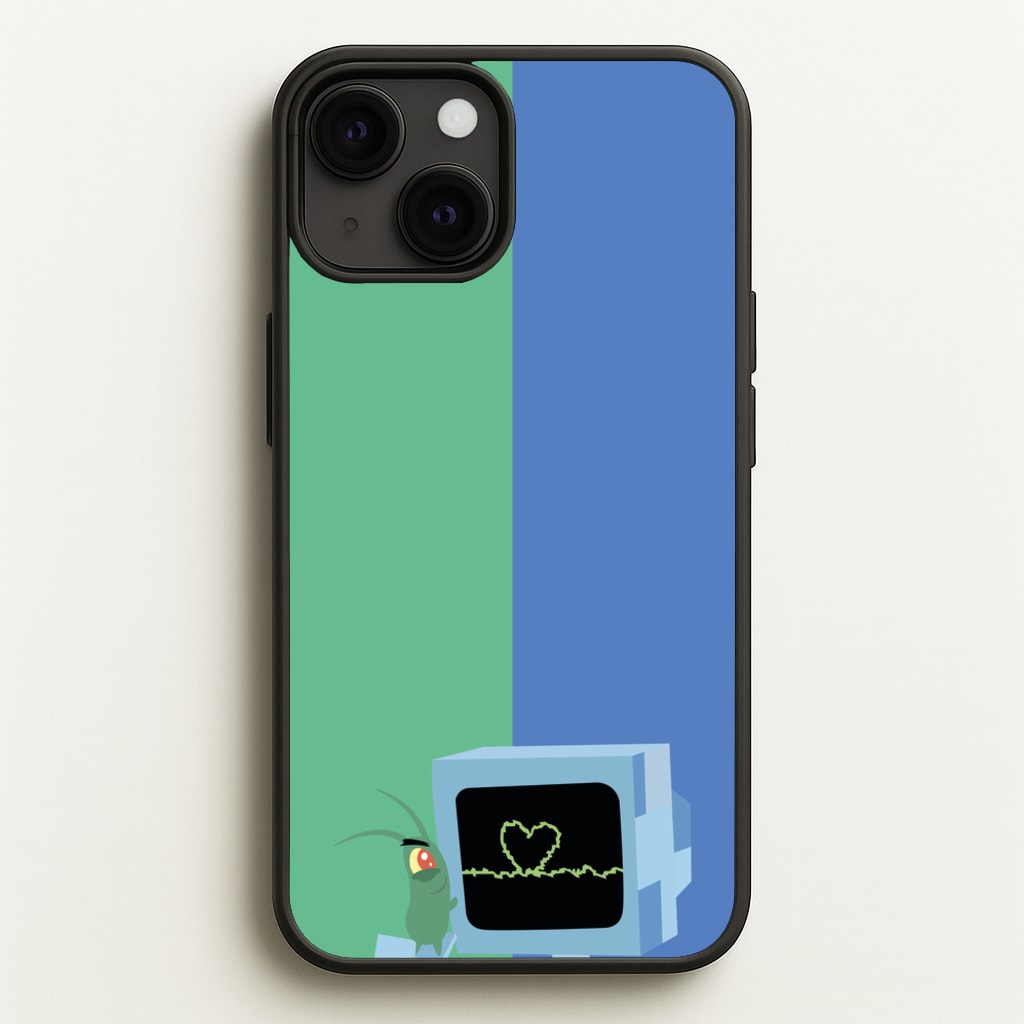 Plankton And Karen - Spongebob Phone Case for iPhone 13