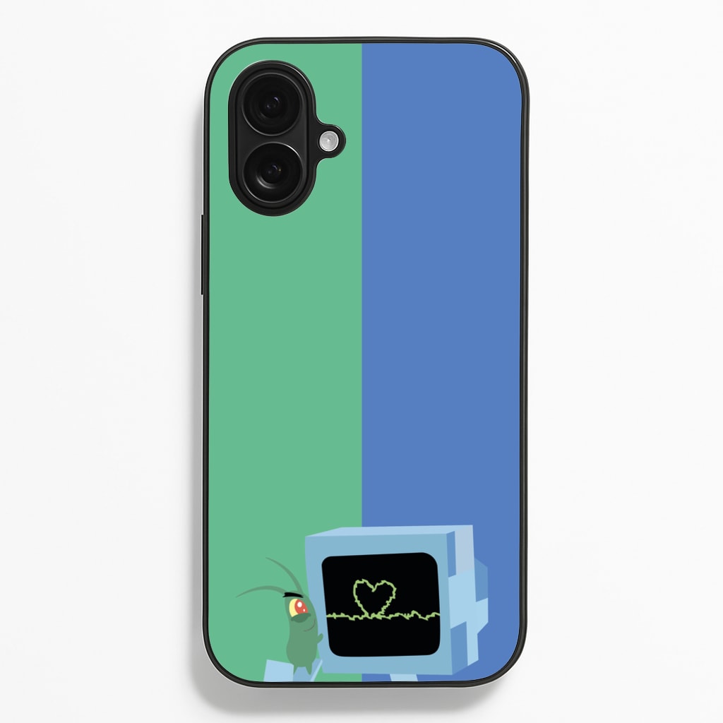 Plankton And Karen - Spongebob Phone Case for iPhone 16 Plus