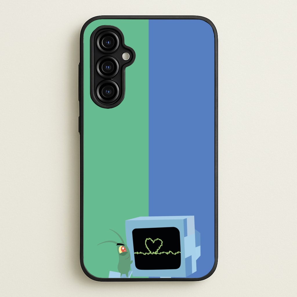 Plankton And Karen - Spongebob Phone Case for Galaxy A54