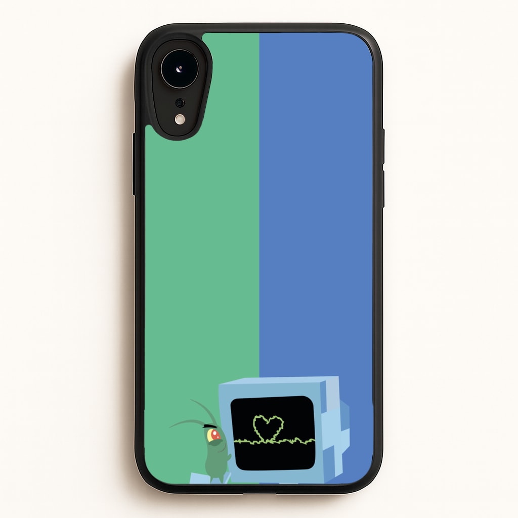 Plankton And Karen - Spongebob Phone Case for iPhone XR