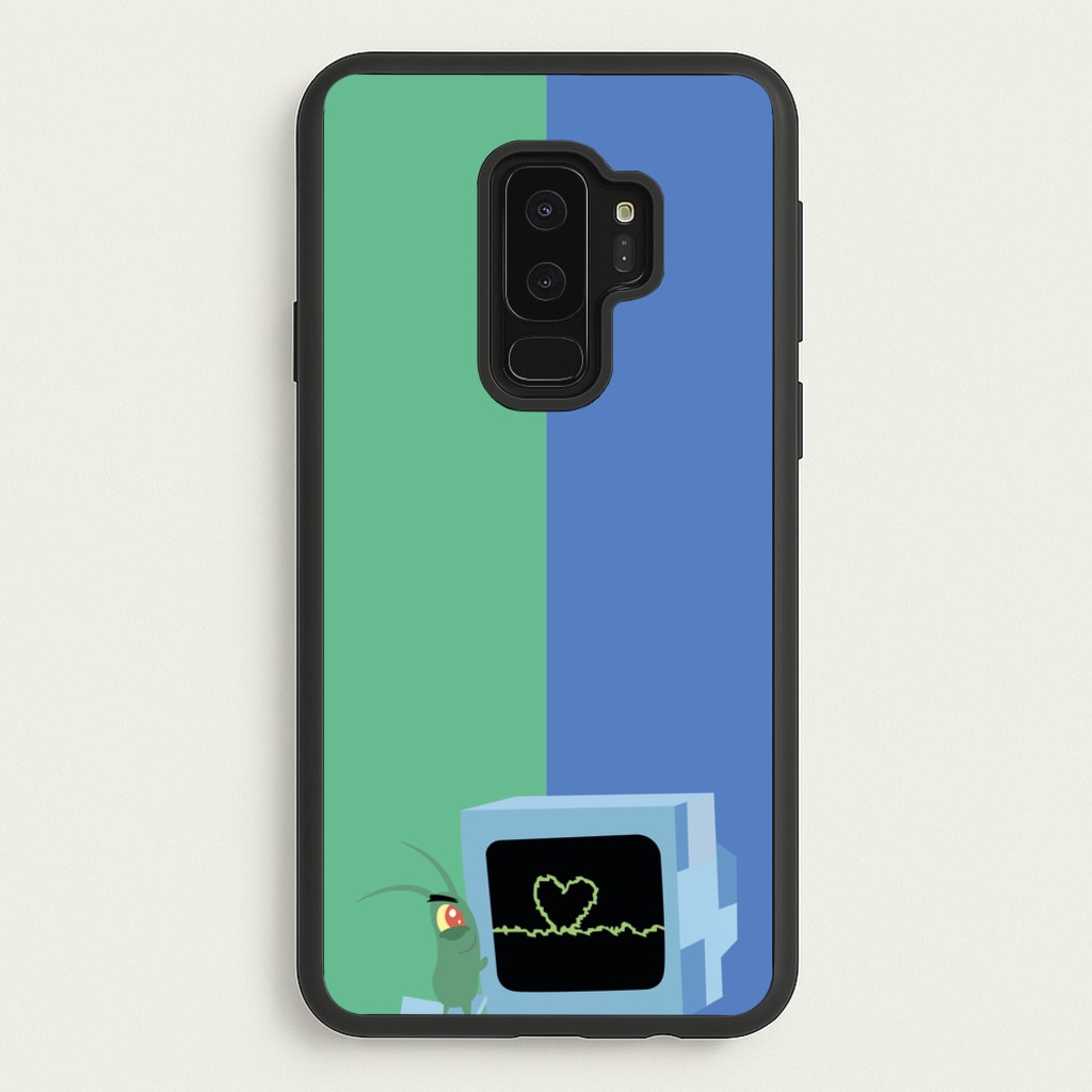 Plankton And Karen - Spongebob Phone Case for Galaxy S9 Plus