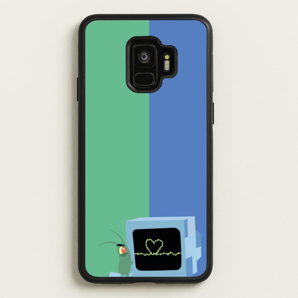 Plankton And Karen - Spongebob Phone Case for Galaxy S9