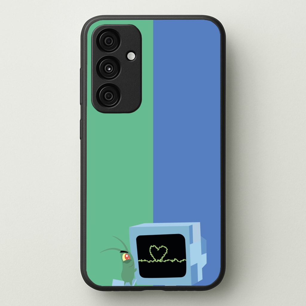Plankton And Karen - Spongebob Phone Case for Galaxy A55