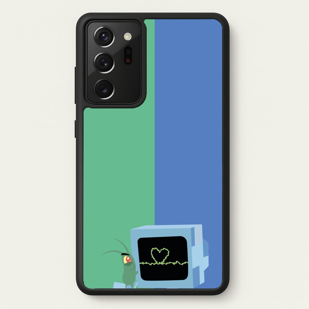 Plankton And Karen - Spongebob Phone Case for Galaxy Note 20 Ultra