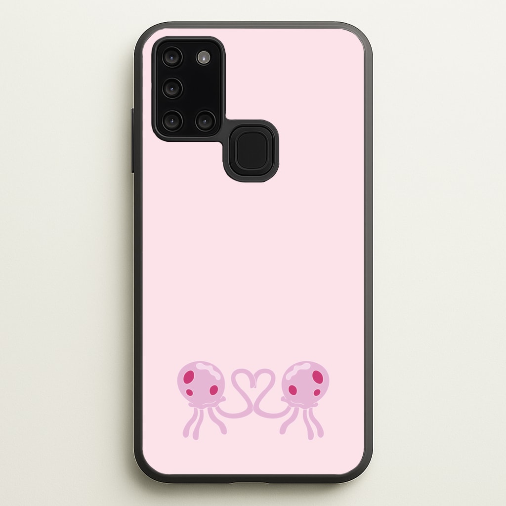 Love Heart - Spongebob Phone Case for Galaxy A21s