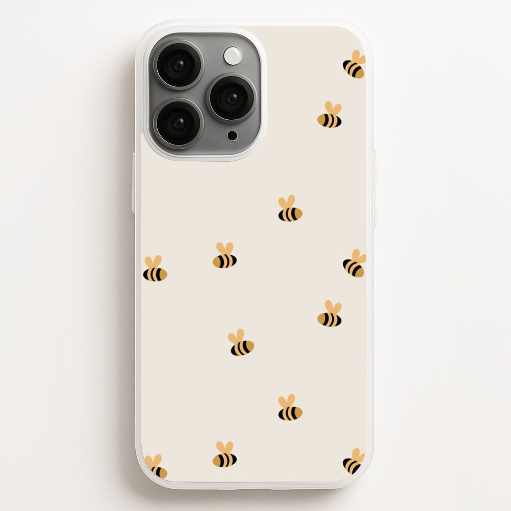 Spring Bee Pattern Phone Case Spring Bee Pattern Phone Case