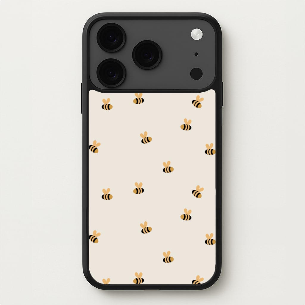 Spring Bee Pattern Phone Case for iPhone 17 Pro Max