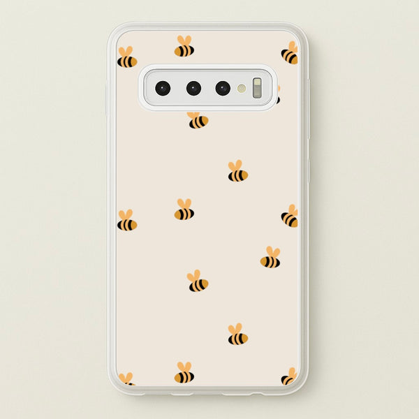Spring Bee Pattern - Spring Phone Case for Galaxy S10 Plus