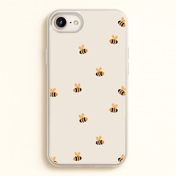 Spring Bee Pattern - Spring Phone Case for iPhone 6 Plus / 7 Plus / 8 Plus