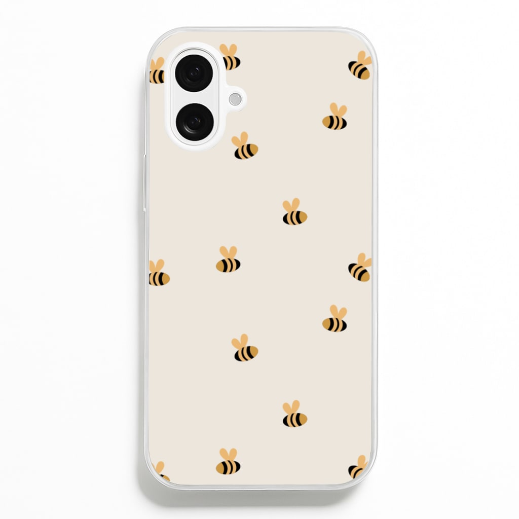 Spring Bee Pattern - Spring Phone Case for iPhone 16 Plus