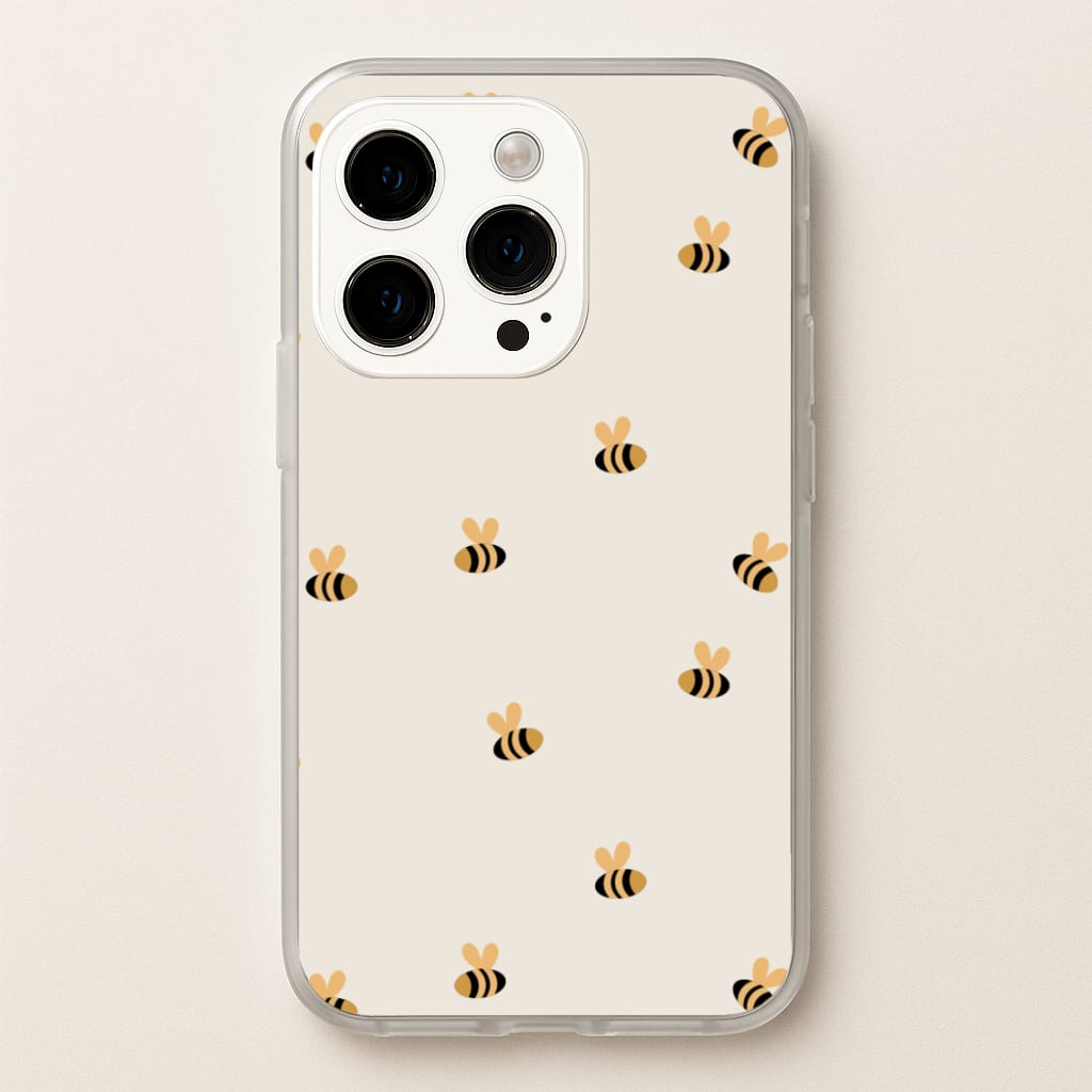 Spring Bee Pattern - Spring Phone Case for iPhone 15 Pro
