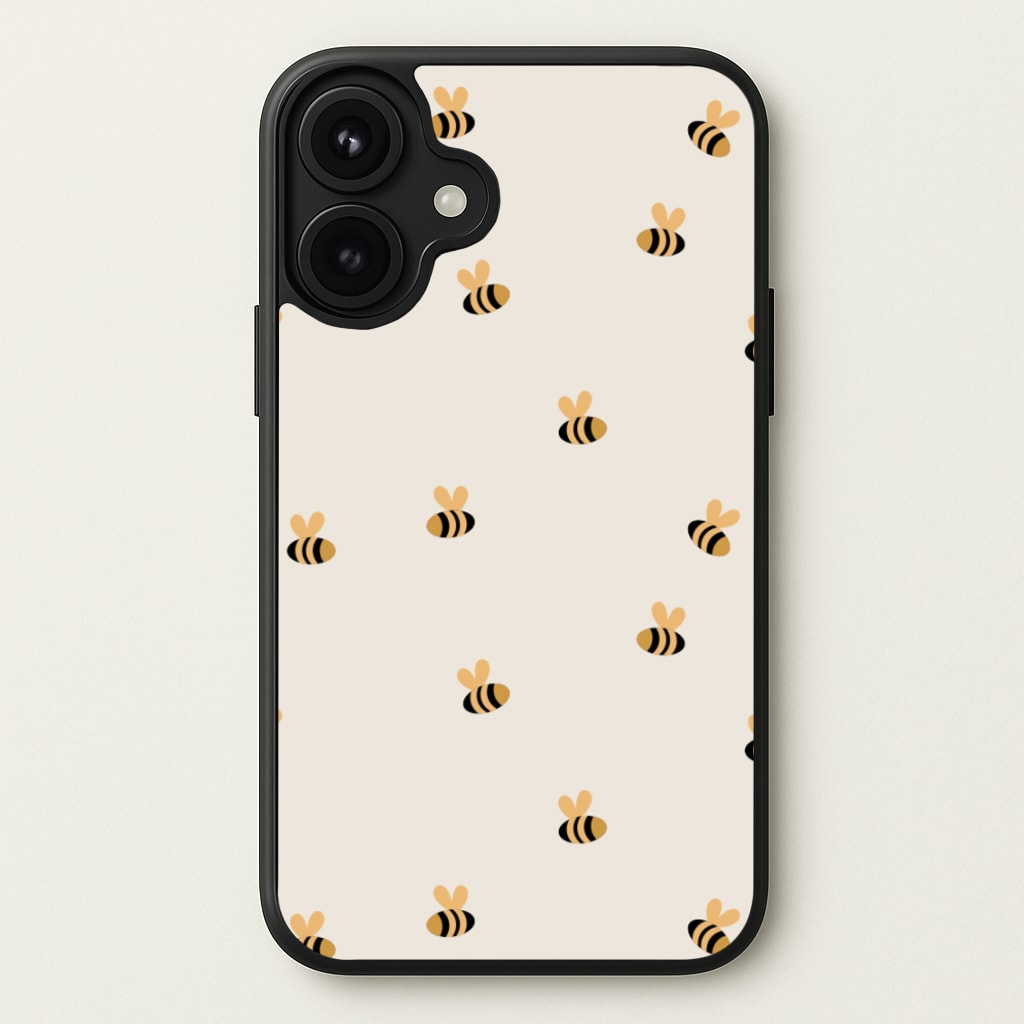 Spring Bee Pattern Phone Case for iPhone 17