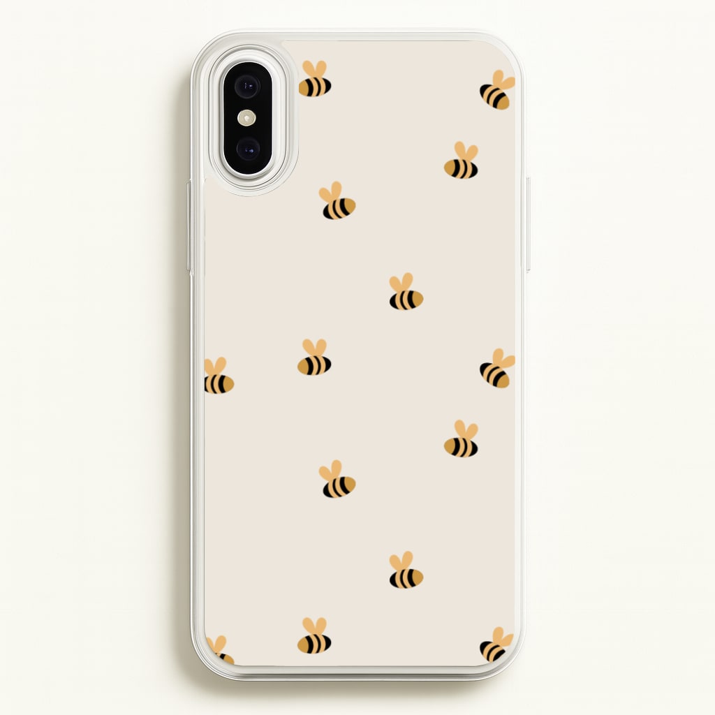Spring Bee Pattern - Spring Phone Case for iPhone XS Max