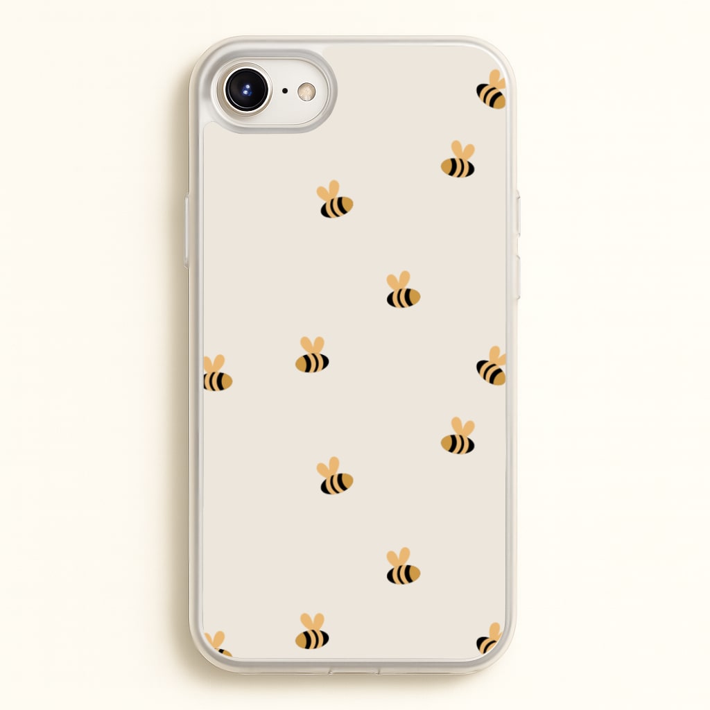 Spring Bee Pattern - Spring Phone Case for iPhone 6 / 7 / 8 / SE