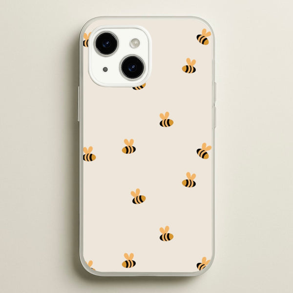 Spring Bee Pattern - Spring Phone Case for iPhone 15